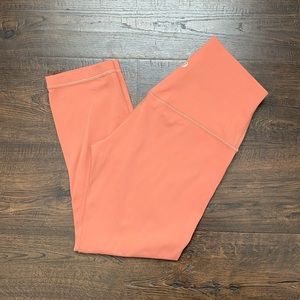 Lululemon Rustic Coral Cool Nulu Align Crop Legging 21” sz 6